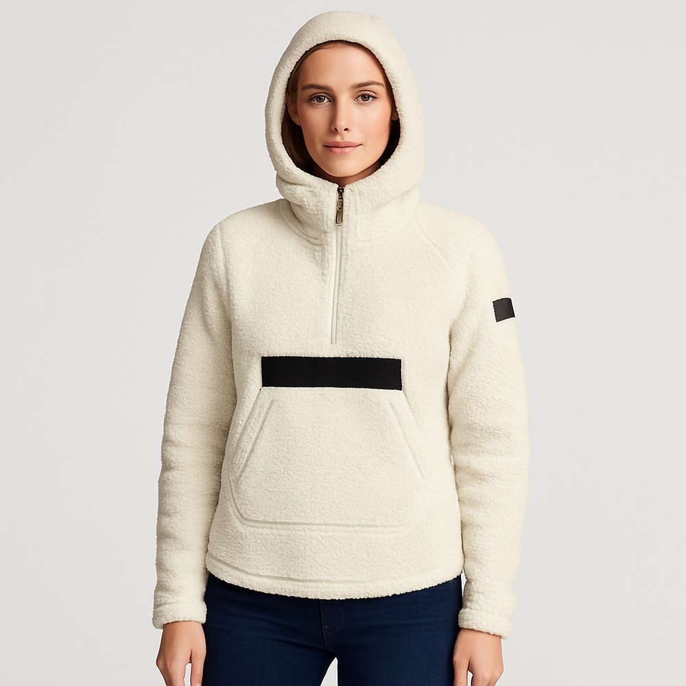 ❄️ The North Face Women’s Sherpa Fleece Pullover Hoodie S | Cream